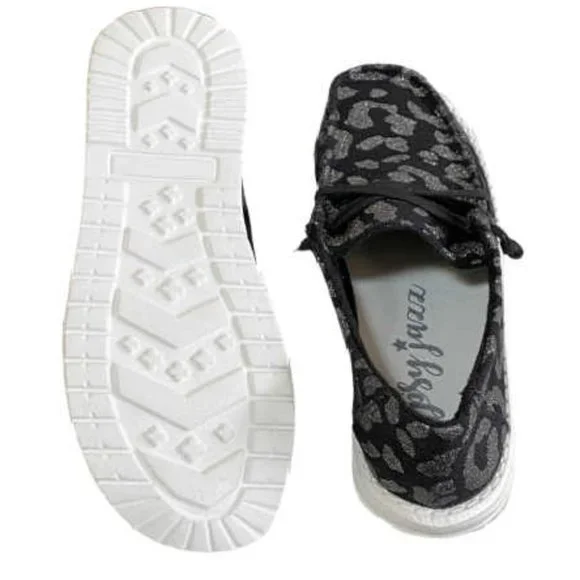 Gypsy Jazz Dexter Black Animal Print Slip On Sneakers 💖🖤 - Picture 3 of 6